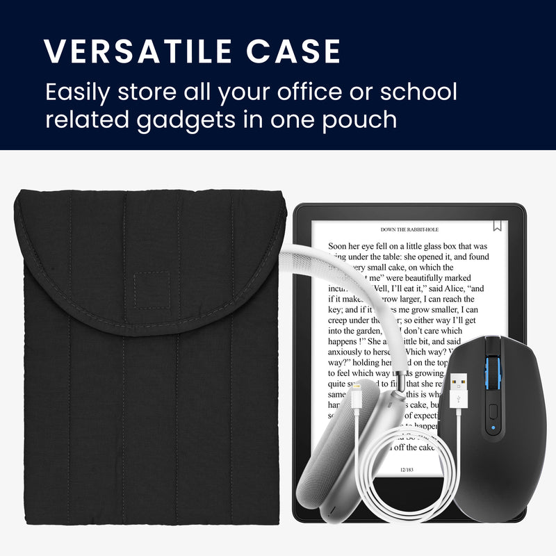 kwmobile Pouch for Headset / Over-Ear Headphones - Soft Headset Protective Case - Storage for Accessories - Cover