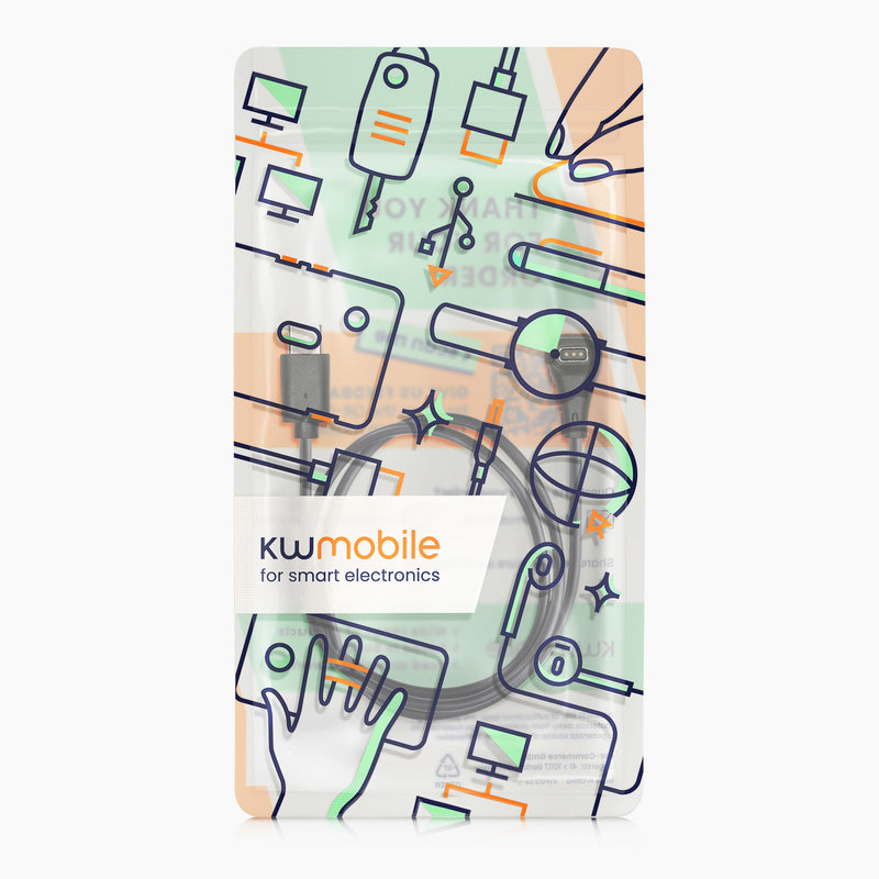 kwmobile USB C Charging Cable compatible with COROS PACE Pro Cable Charger Smart Watch Replacement Cable Fitness Tracker Charging Cable