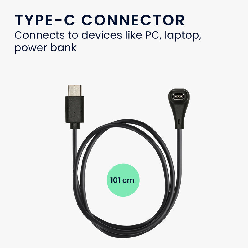 kwmobile USB C Charging Cable compatible with COROS PACE Pro Cable Charger Smart Watch Replacement Cable Fitness Tracker Charging Cable