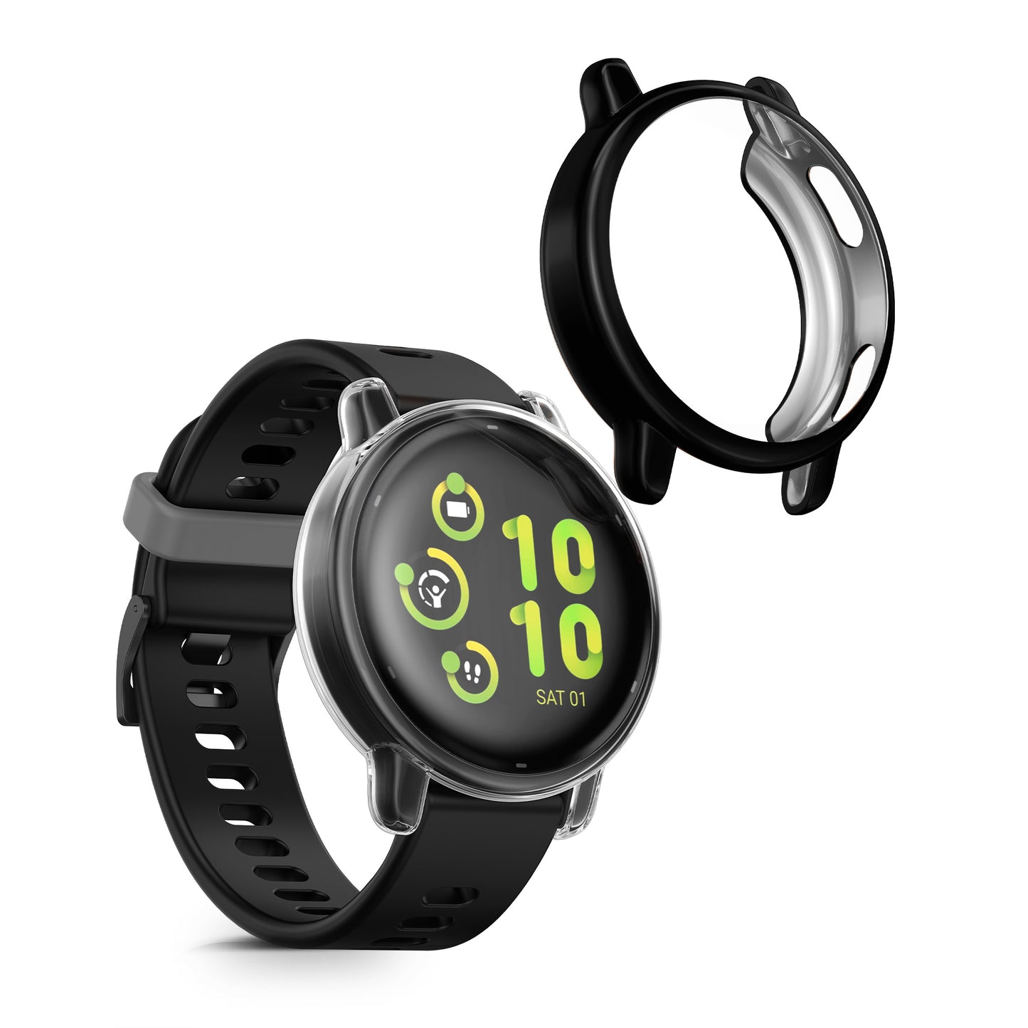 kwmobile Protective Cover for Garmin vivoactive 5 / active 5 Full Body Display Cover Set