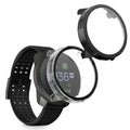 kwmobile 2x Cover kompatibel mit Suunto Vertical Hülle - Fullbody Fitnesstracker Case Set aus Glas - Transparent Schwarz Transparent  [dsg01]