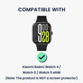 kwmobile Protective Case Compatible with Xiaomi Redmi Watch 4 / Watch 5 / Watch 5 eSIM Protective Frame - Glitter Protection Accessory