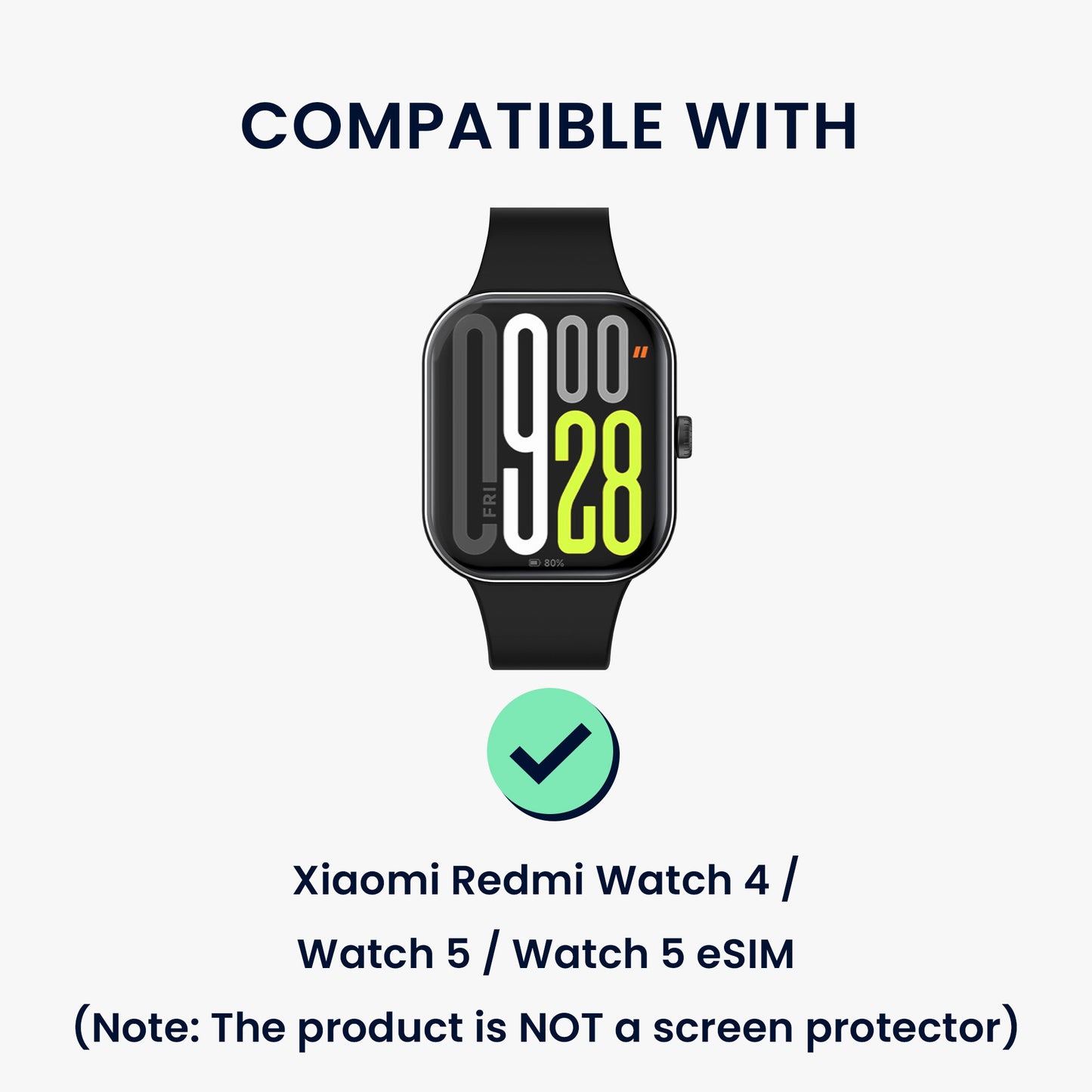 kwmobile Protective Case Compatible with Xiaomi Redmi Watch 4 / Watch 5 / Watch 5 eSIM Protective Frame - Glitter Protection Accessory