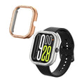 kwmobile 2x Kunststoff Hülle kompatibel mit Xiaomi Redmi Watch 4 / Watch 5 / Watch 5 eSIM Schutzhülle Schutzrahmen - Glitzer Schutz Zubehör in Silber Rosegold Silber  [dsg02]