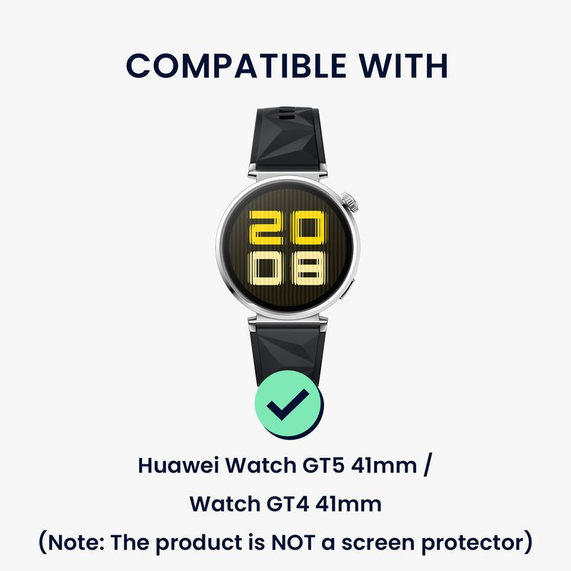 kwmobile Plastic Case compatible with Huawei Watch GT5 41mm / Watch GT4 41mm Protective Cover Protective Frame Glitter Protection Accessory