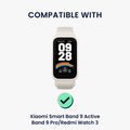 kwmobile USB Charger compatible with Xiaomi Mi Band 10 / Band 9 / 8 / 8Pro / Redmi Watch 3 Active - USB Cable Charger Stand - Smart Watch Charging Station - Charging Cable with Stand Function
