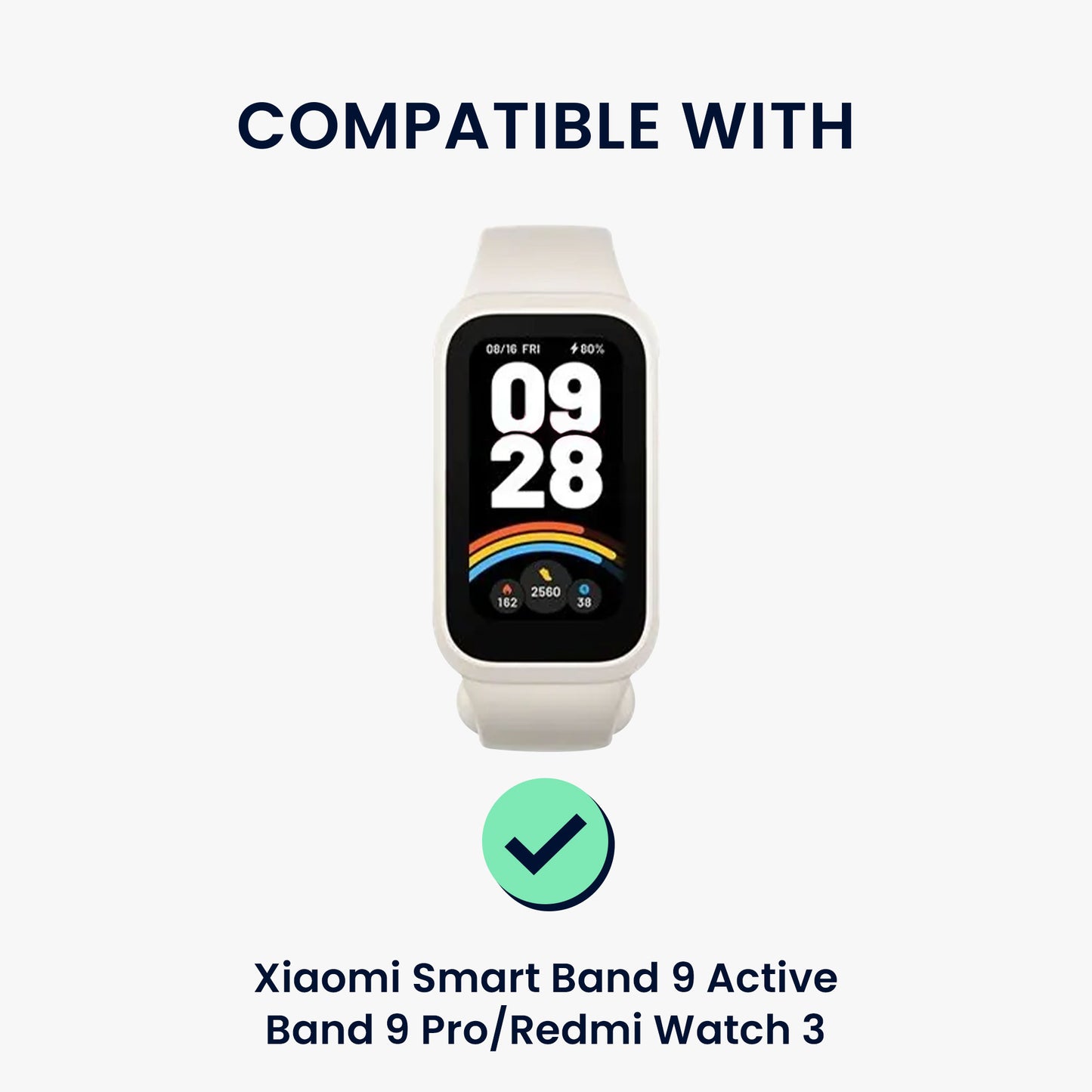 kwmobile USB Charger compatible with Xiaomi Mi Band 10 / Band 9 / 8 / 8Pro / Redmi Watch 3 Active - USB Cable Charger Stand - Smart Watch Charging Station - Charging Cable with Stand Function