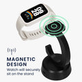 kwmobile USB Charger compatible with Xiaomi Mi Band 10 / Band 9 / 8 / 8Pro / Redmi Watch 3 Active - USB Cable Charger Stand - Smart Watch Charging Station - Charging Cable with Stand Function