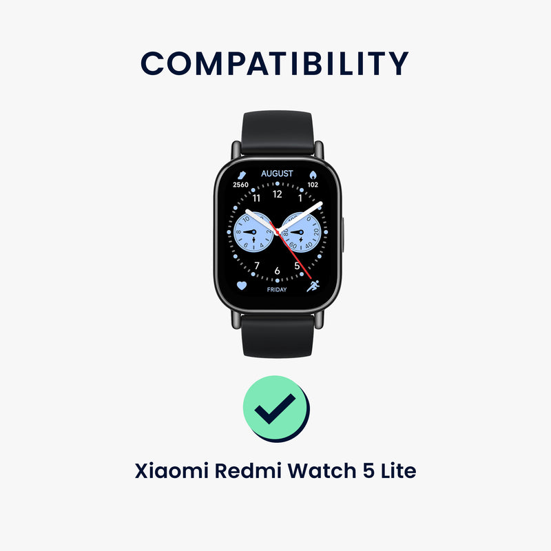 kwmobile Screen Protector compatible with Xiaomi Redmi Watch 5 Lite Film Protective Film for Fitness Tracker Robust Screen Protection