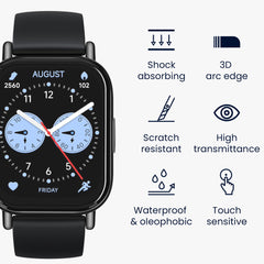 kwmobile Displayschutzfolie kompatibel mit Xiaomi Redmi Watch 5 Lite Folie Schutzfolie für Fitness Tracker robuster