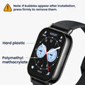 kwmobile Screen Protector compatible with Xiaomi Redmi Watch 5 Lite Film Protective Film for Fitness Tracker Robust Screen Protection