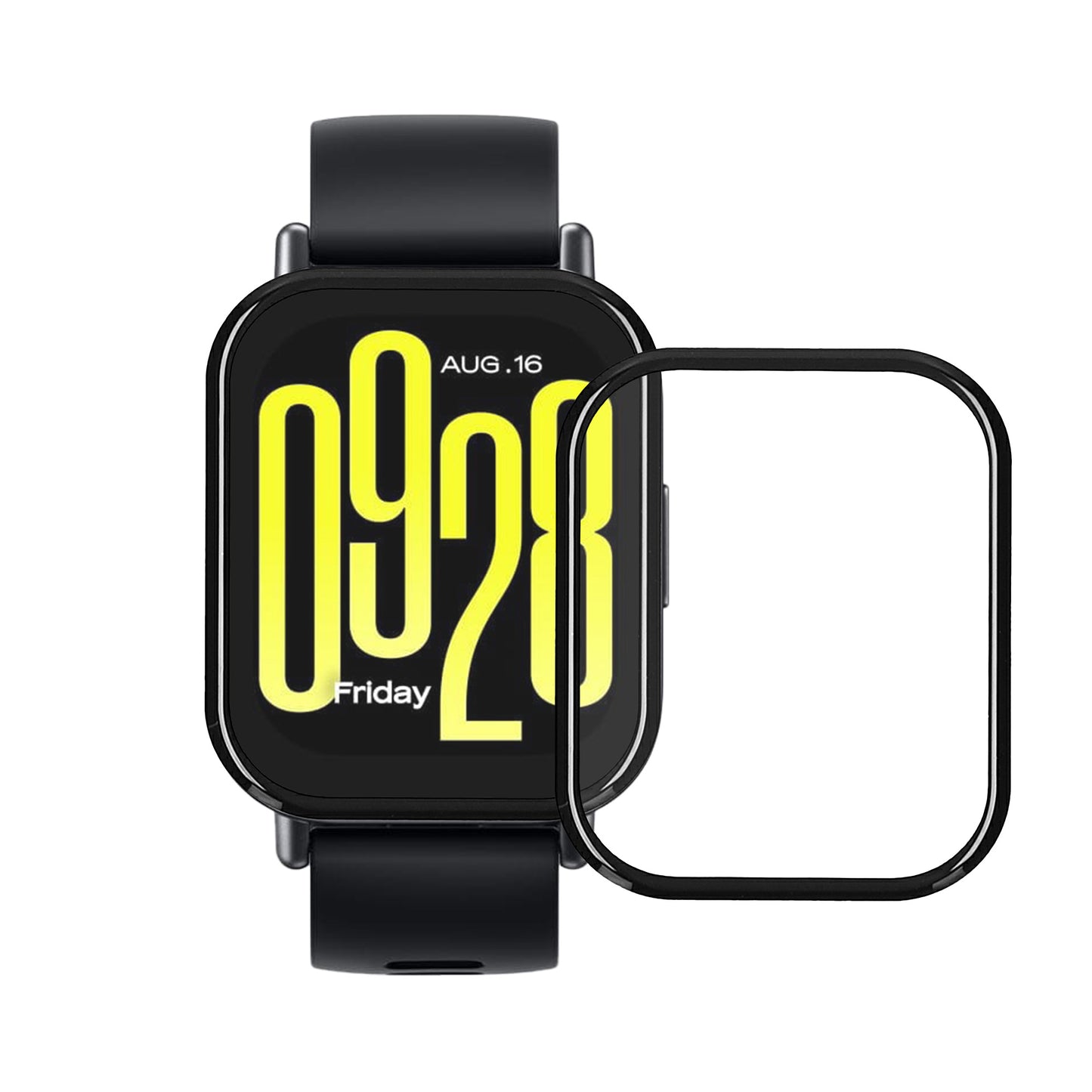 kwmobile Screen Protector compatible with Xiaomi Redmi Watch 5 Active Film Screen Protector for Fitness Tracker Robust Screen Protection