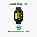 kwmobile Screen Protector compatible with Xiaomi Redmi Watch 5 Active Film Screen Protector for Fitness Tracker Robust Screen Protection