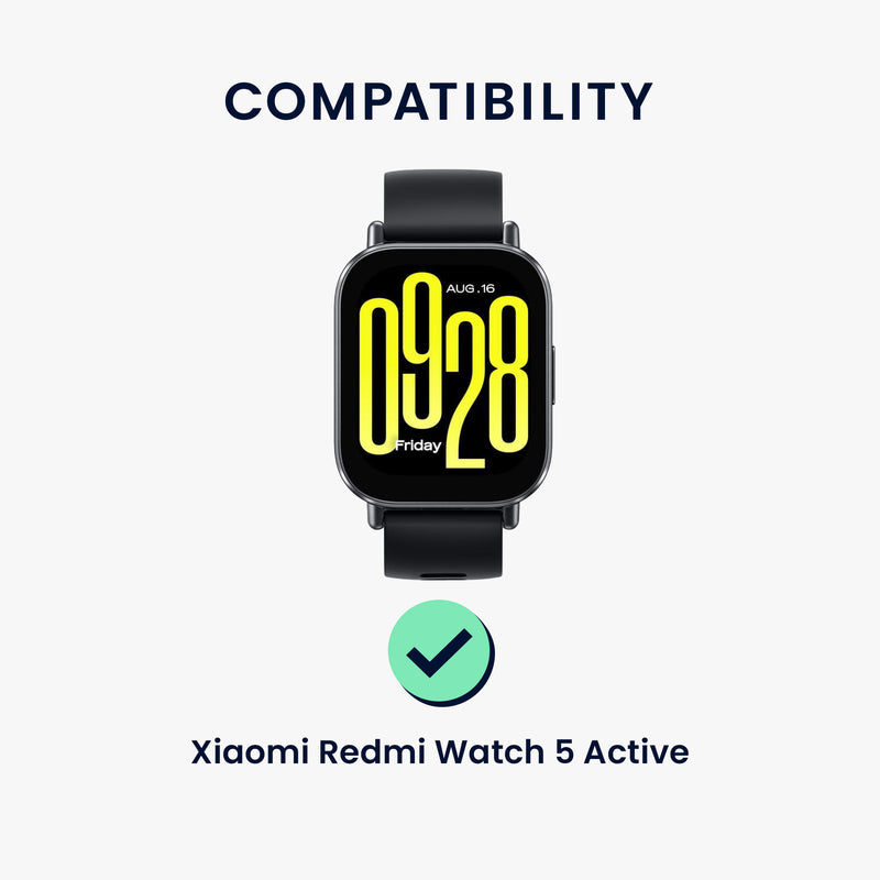 kwmobile Screen Protector compatible with Xiaomi Redmi Watch 5 Active Film Screen Protector for Fitness Tracker Robust Screen Protection