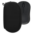kwmobile Hülle kompatibel mit Logitech M240 SILENT / M325S - Neopren Hülle für PC Mouse Schutzhülle - Computer Maus Tasche - Neopren Tasche für PC-Maus - Schwarz Schwarz  