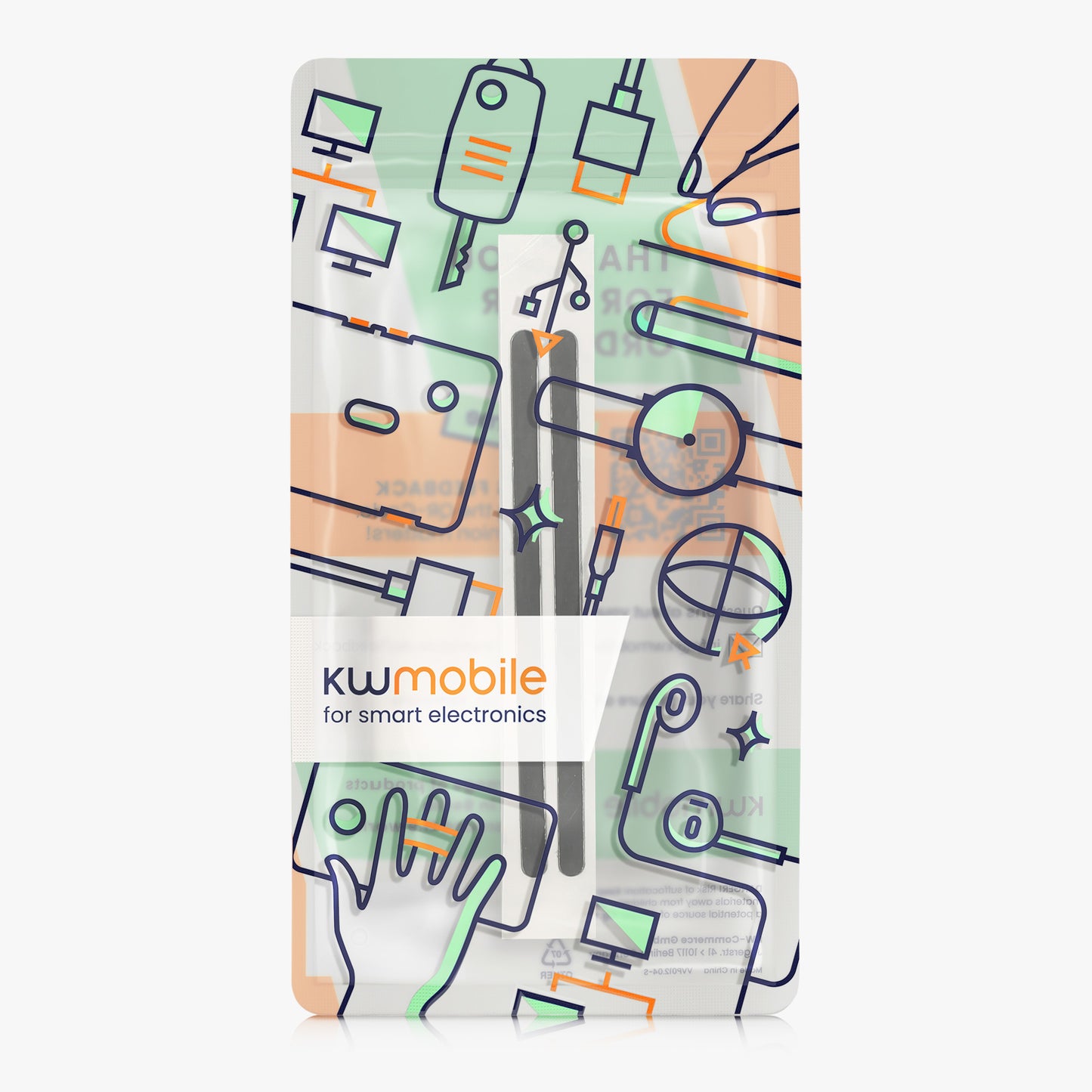 kwmobile Mouse Feet Stickers compatible with Apple Magic Mouse 1 / 2 Replacement Gliders Precision-fit Mouse Glides