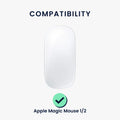 kwmobile Mouse Feet Stickers compatible with Apple Magic Mouse 1 / 2 Replacement Gliders Precision-fit Mouse Glides