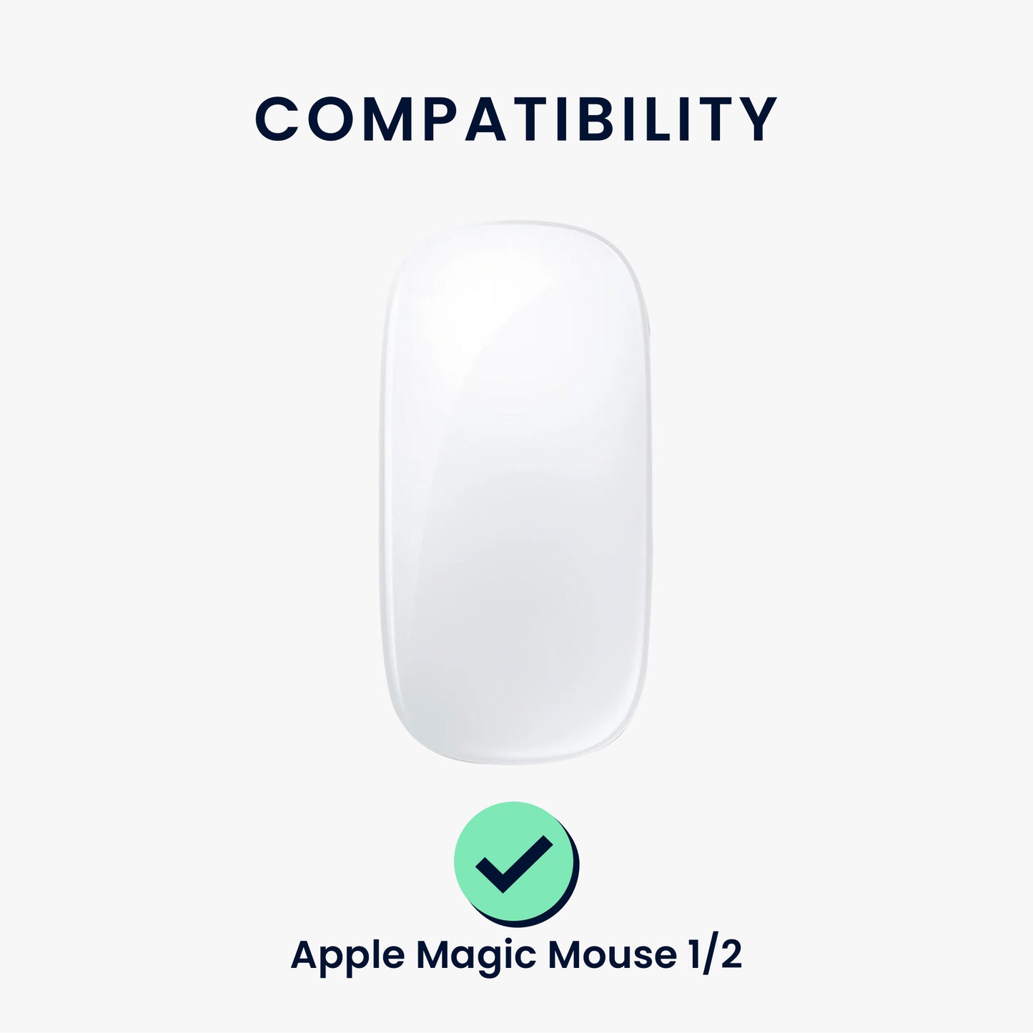 kwmobile Mouse Feet Stickers compatible with Apple Magic Mouse 1 / 2 Replacement Gliders Precision-fit Mouse Glides