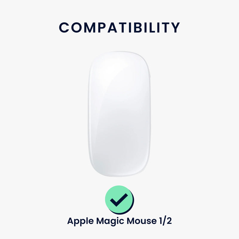 kwmobile Mouse Feet Stickers compatible with Apple Magic Mouse 1 / 2 Replacement Gliders Precision-fit Mouse Glides