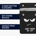 kwmobile Car Key Pouch compatible with Car Key Case - RFID Blocker Key Fob Cover made of Fabric