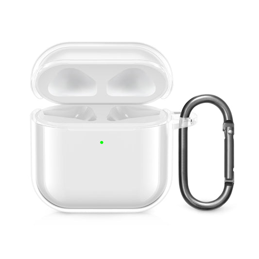 kwmobile Hülle für Apple Airpods 4 Case - TPU Silikon Schutzhülle - Kopfhörer Cover - Transparent Transparent  