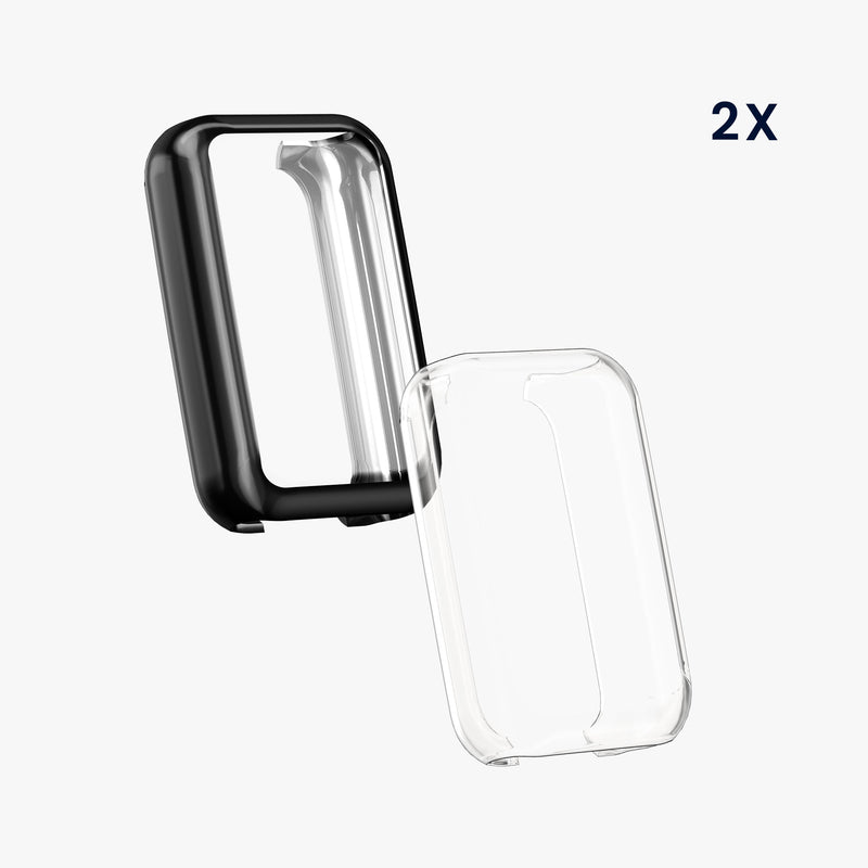 kwmobile Silicone Case for Amazfit Band 7 Protective Cover Full Body Display Cover Set