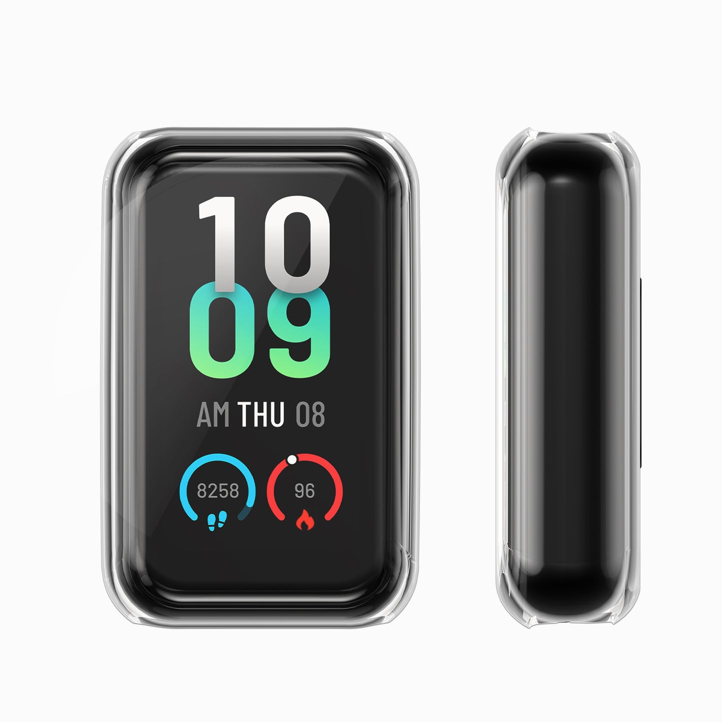 kwmobile Silicone Case for Amazfit Band 7 Protective Cover Full Body Display Cover Set