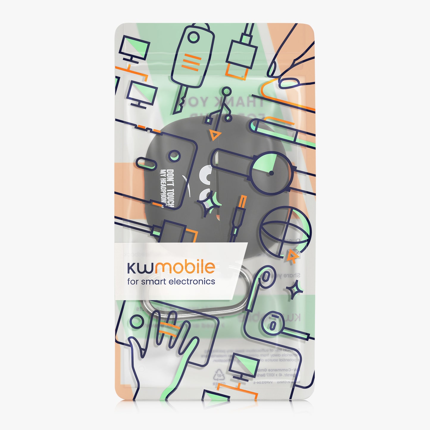 Silicone Case for Xiaomi Redmi Buds 6 Lite Don't touch my Headphones Design