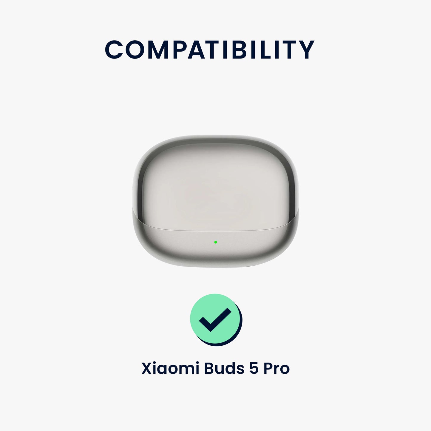 kwmobile Case Compatible with Xiaomi Buds 5 Pro Headphones
