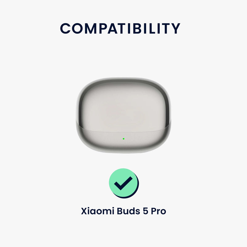 kwmobile Case Compatible with Xiaomi Buds 5 Pro Headphones