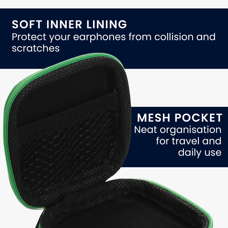 kwmobile In-Ear Headphones Case Earphones Pouch Cover for Headphones