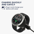 kwmobile USB Charger Cable Compatible with Amazfit Bip 6 / Amazfit Active 2 (A2437) / Active 2 Square (A2434) Charging Cable - Smart Watch Replacement Cable - Fitness Tracker Charging Cable