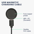kwmobile USB Charger Cable Compatible with Amazfit Bip 6 / Amazfit Active 2 (A2437) / Active 2 Square (A2434) Charging Cable - Smart Watch Replacement Cable - Fitness Tracker Charging Cable