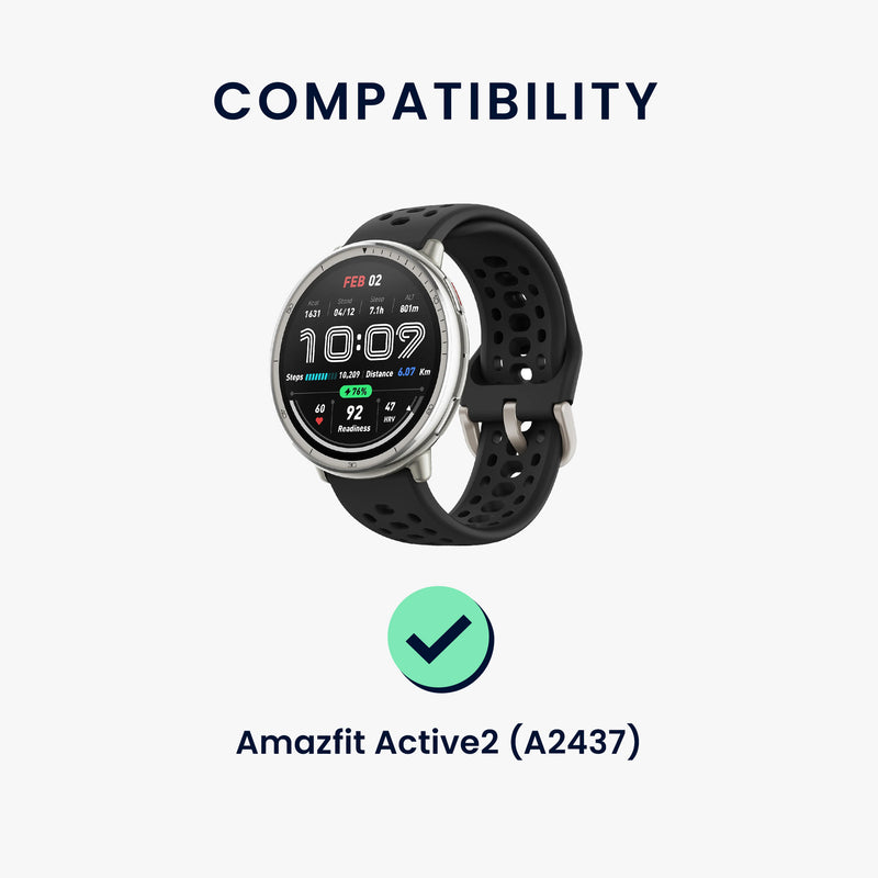 kwmobile USB Charger Cable Compatible with Amazfit Bip 6 / Amazfit Active 2 (A2437) / Active 2 Square (A2434) Charging Cable - Smart Watch Replacement Cable - Fitness Tracker Charging Cable