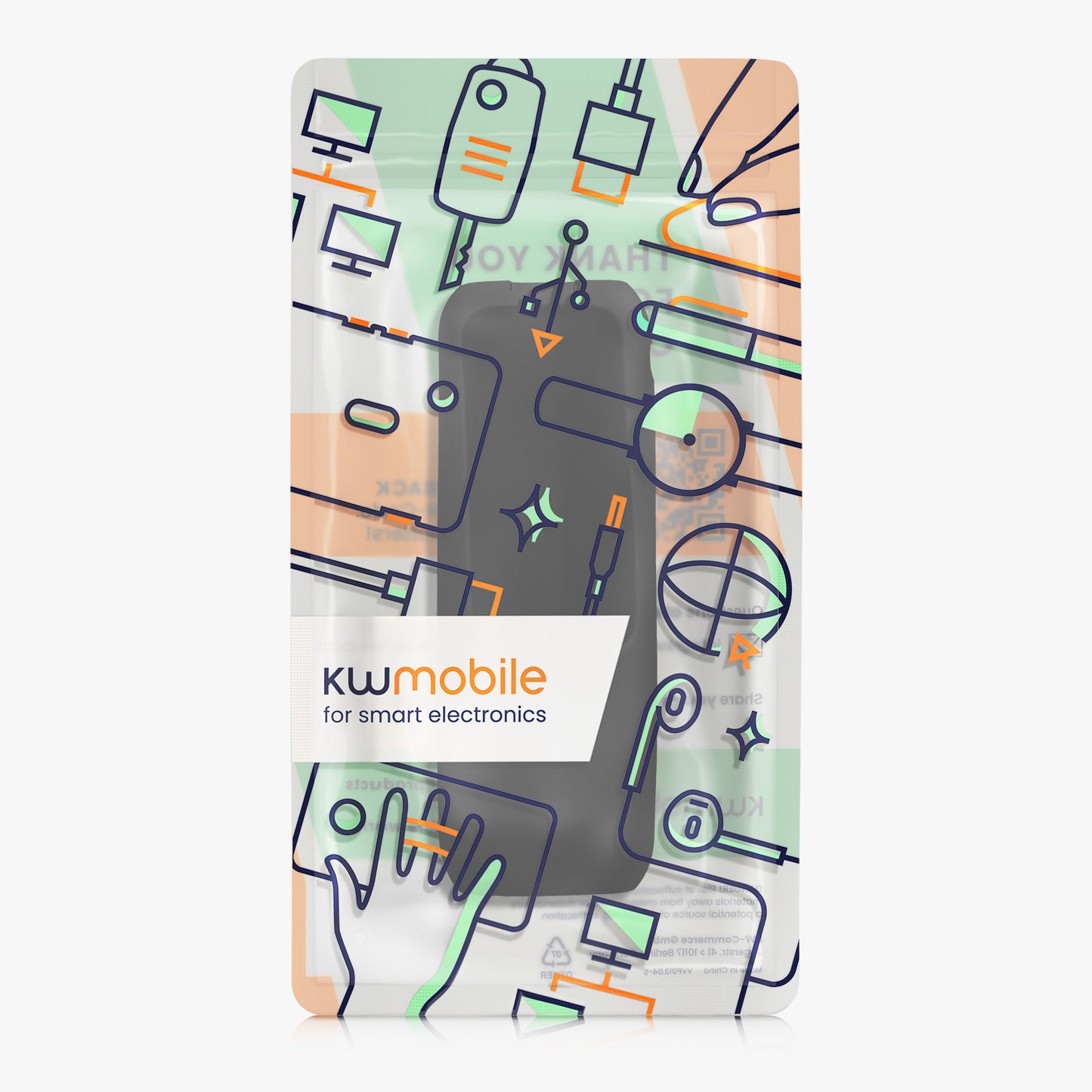 kwmobile Case for Anker Power Bank 25000mAh (A1695H11) - Power Bank Pouch for Travel - Power Bank Bag