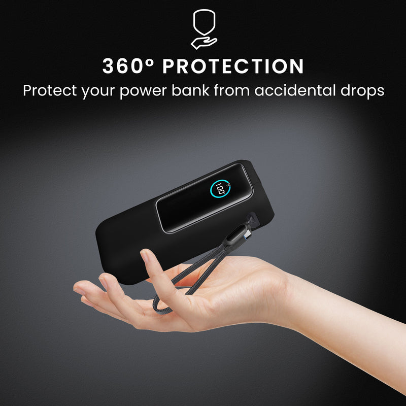 kwmobile Case for Anker Power Bank 25000mAh (A1695H11) - Power Bank Pouch for Travel - Power Bank Bag