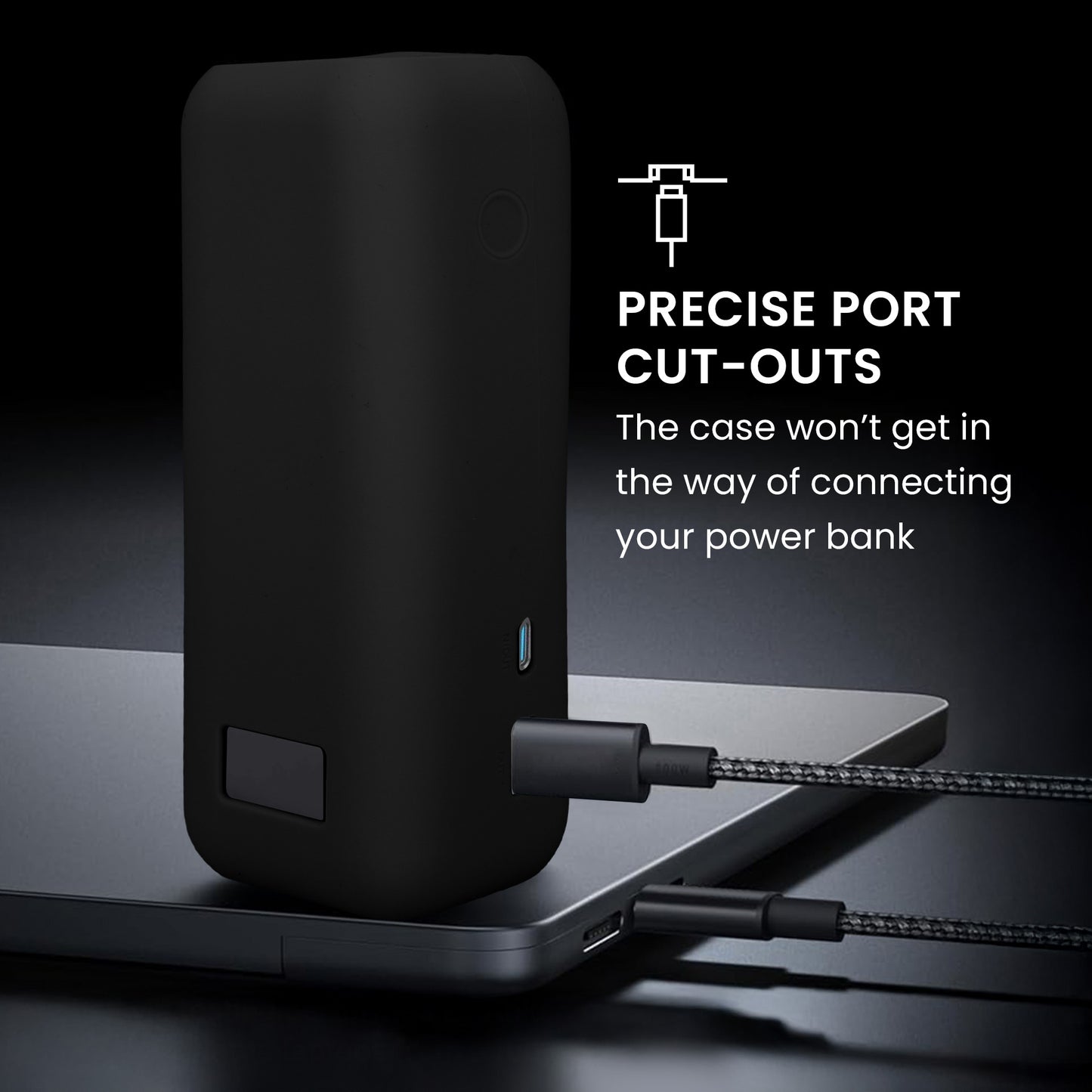 kwmobile Case for Anker Power Bank 25000mAh (A1695H11) - Power Bank Pouch for Travel - Power Bank Bag