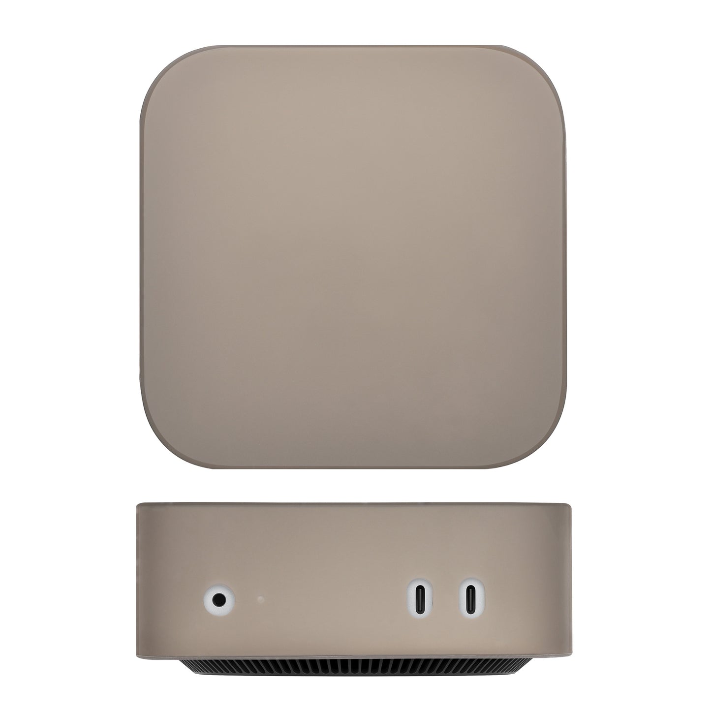 kwmobile Hülle für Apple Mac Mini M4 Pro / Mac Mini M4 Case - Tasche aus Silikon Cover - Schutzhülle in Grau Grau  