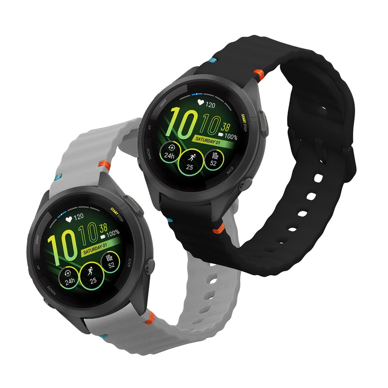 kwmobile Watch Strap for Garmin Venu 3S / Venu 2S / vivoactive 4S / Forerunner 265S 255S Strap Fitness Tracker Band Set Replacement Strap Smartwatch