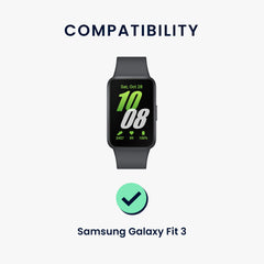 kwmobile Sportarmband kompatibel mit Samsung Galaxy Fit 3 mit Schutz Bumper - Altrosa - Sonstiges