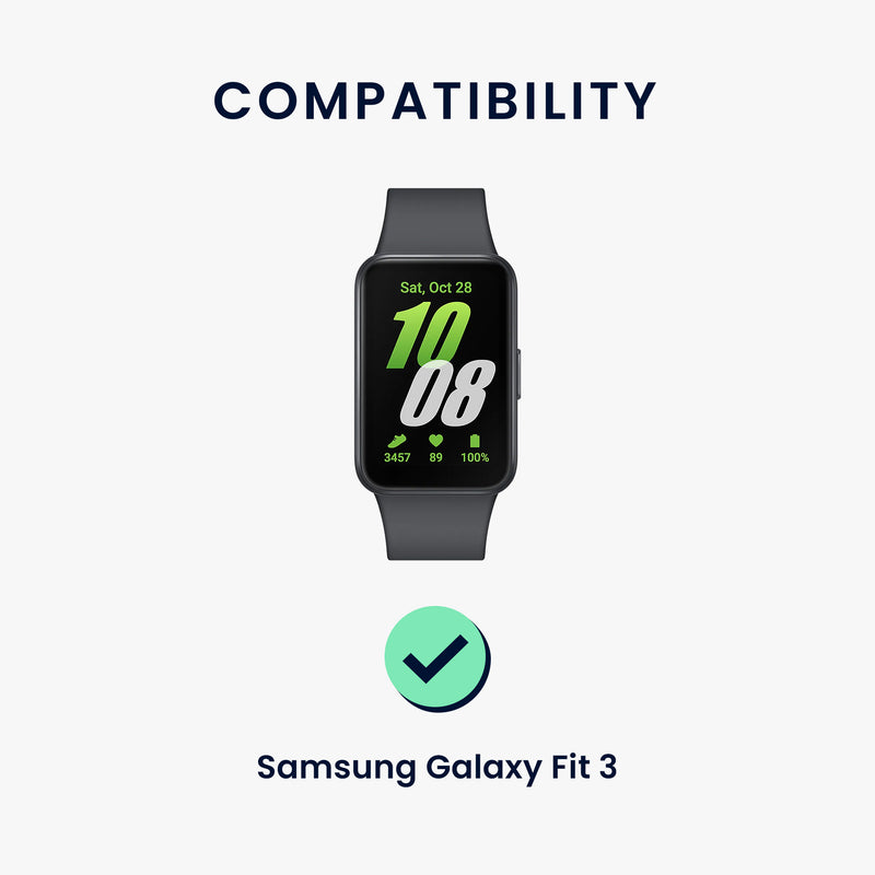 kwmobile Sport Band compatible with Samsung Galaxy Fit 3 with Protective Bumper