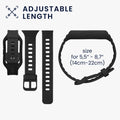 kwmobile Sport Band compatible with Samsung Galaxy Fit 3 with Protective Bumper