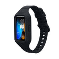 kwmobile Sportarmband kompatibel mit Huawei Band 9 / Band 8 7 6 Pro / Honor Band 7 6 - Armband TPU Silikon für Fitnesstracker - mit Schutz Bumper Schwarz Schwarz  