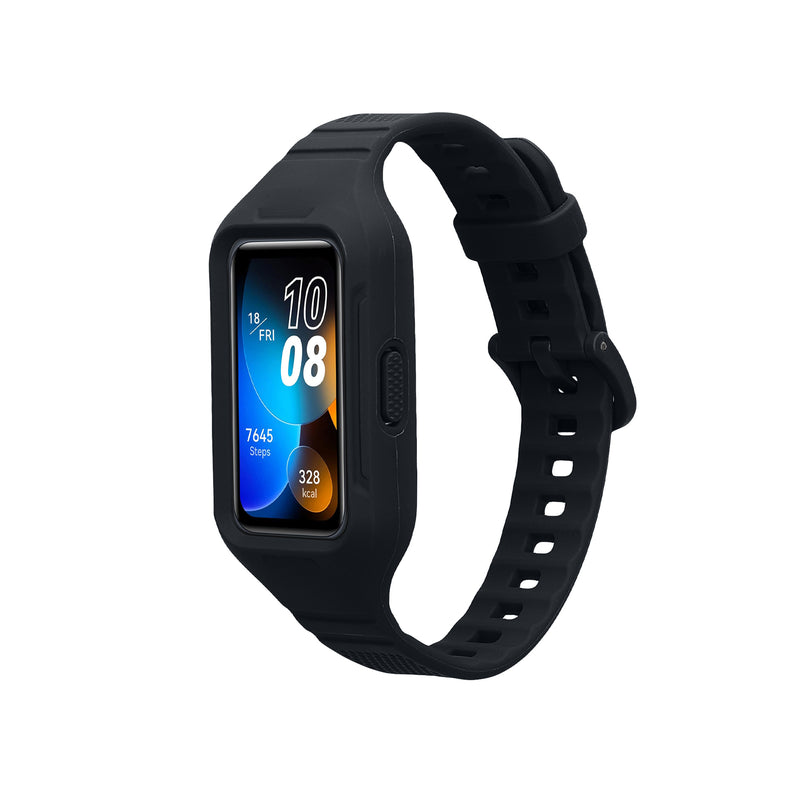 kwmobile Sports Armband compatible with Huawei Band 9 / Band 8 7 6 Pro / Honor Band 7 6 - Strap for Fitness Tracker - with Protective Bumper