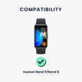 kwmobile Sports Armband compatible with Huawei Band 9 / Band 8 7 6 Pro / Honor Band 7 6 - Strap for Fitness Tracker - with Protective Bumper