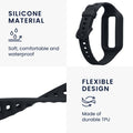 kwmobile Sports Armband compatible with Huawei Band 9 / Band 8 7 6 Pro / Honor Band 7 6 - Strap for Fitness Tracker - with Protective Bumper
