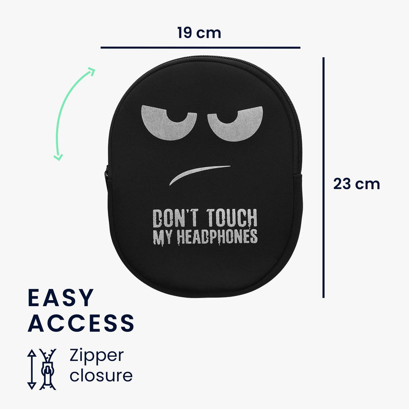 kwmobile Case Compatible with Headset / Over-ear Headphone Bag - Headset Case Made of Robust Fabric