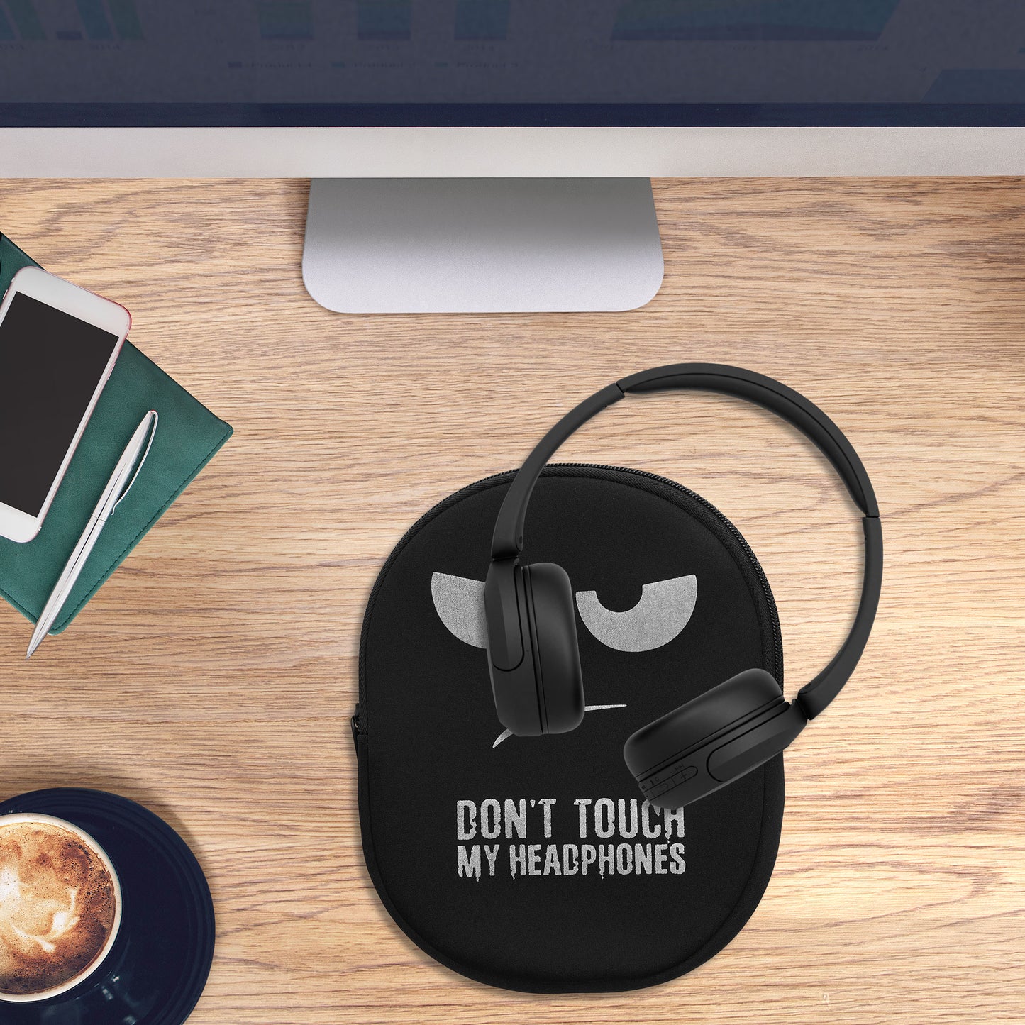 kwmobile Case Compatible with Headset / Over-ear Headphone Bag - Headset Case Made of Robust Fabric