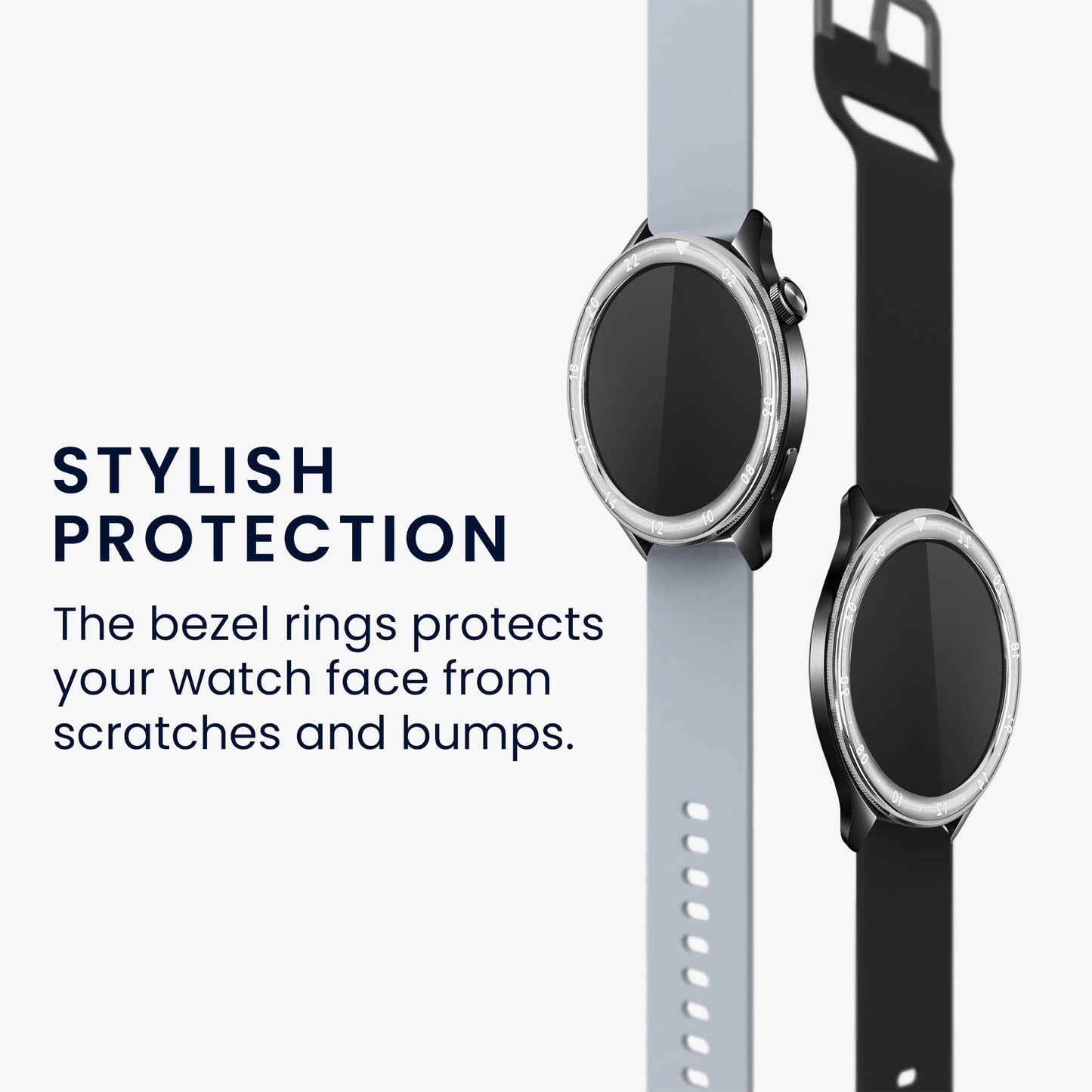kwmobile Protective Ring compatible with Xiaomi Watch S4 / Watch S4 eSIM / Watch S3 Fitness Tracker