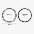 kwmobile Protective Ring compatible with Xiaomi Watch S4 / Watch S4 eSIM / Watch S3 Fitness Tracker